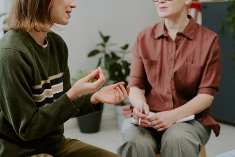 Educating person about grief loss