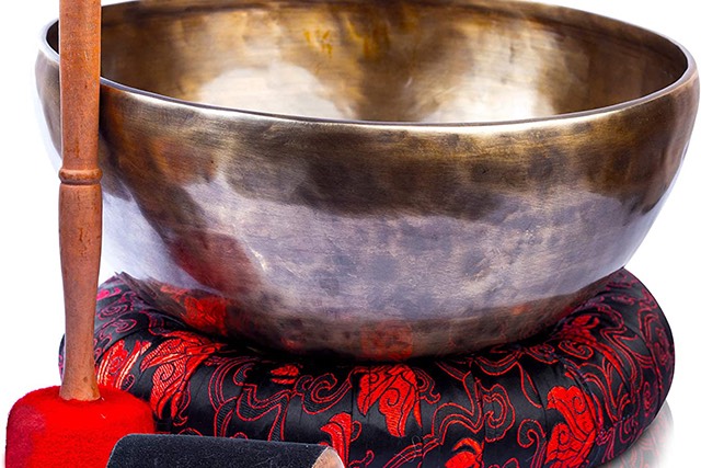 Singing bowl for sound healing.